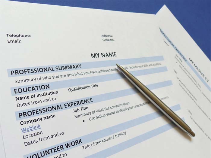رزومه نوشتن رزومه